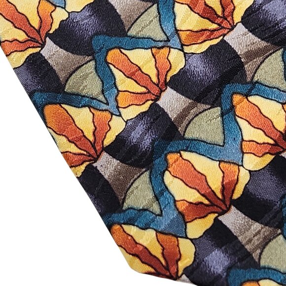 Jerry Garcia Tie 100% Silk Mushroom Design Dead Head USA - Picture 3 of 8